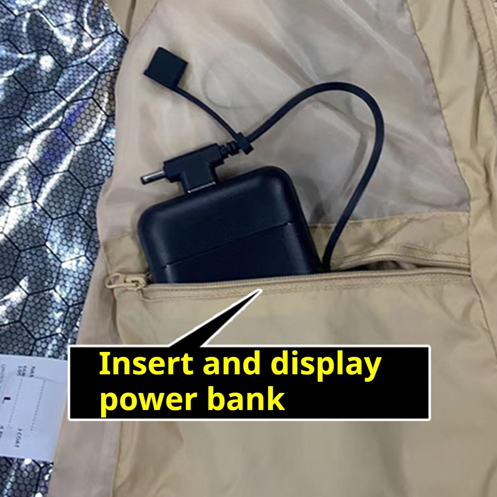 Generisch Gilet chauffant pour femme, rechargeable, sans manches, gilet d'hiver isolant thermique, pour activités de plein air