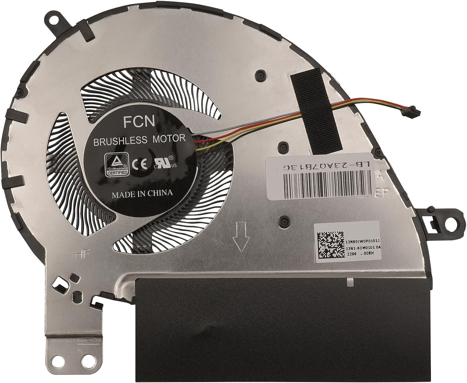 CPU Cooling Fan Replacement for Asus Zenbook 13 UX333 UX333F U3300F UX333FN UX333FA DFS5K12115491Z