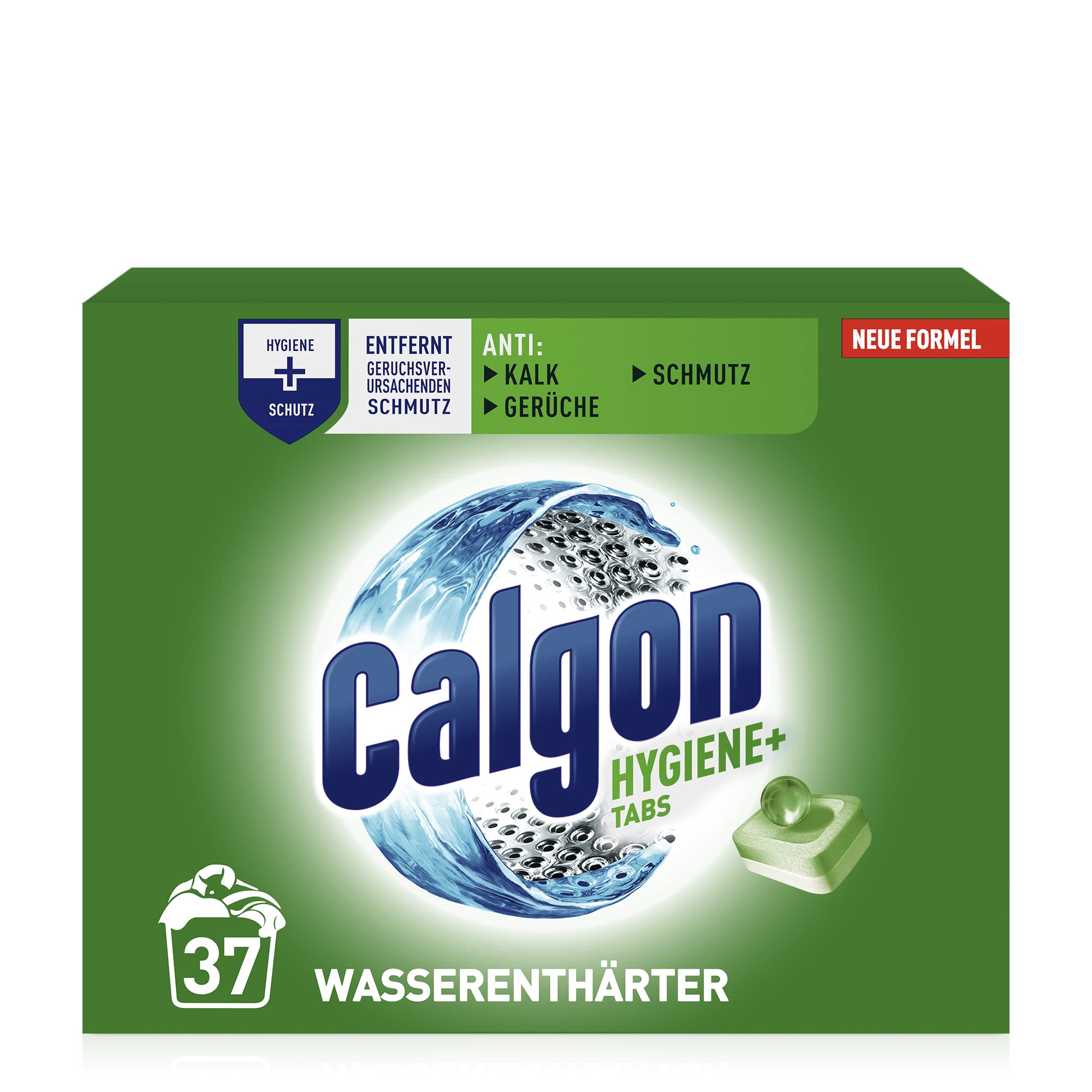 Calgon Hygiene+ Tabs Pack of 37 Unscented 37 stück (1er Pack)