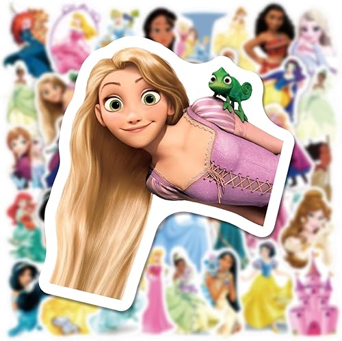 Miniatura 2 de Paquete de 200 calcomanías para niños, calcomanías de princesa, lindos personajes de Disney, calcomanías decorativas para niños, adolescentes y