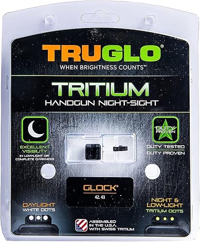 Miniatura 4 de TRUGLO Tritium Green Gun Night Sight Compatible con Glock - Combos de herramientas disponibles
