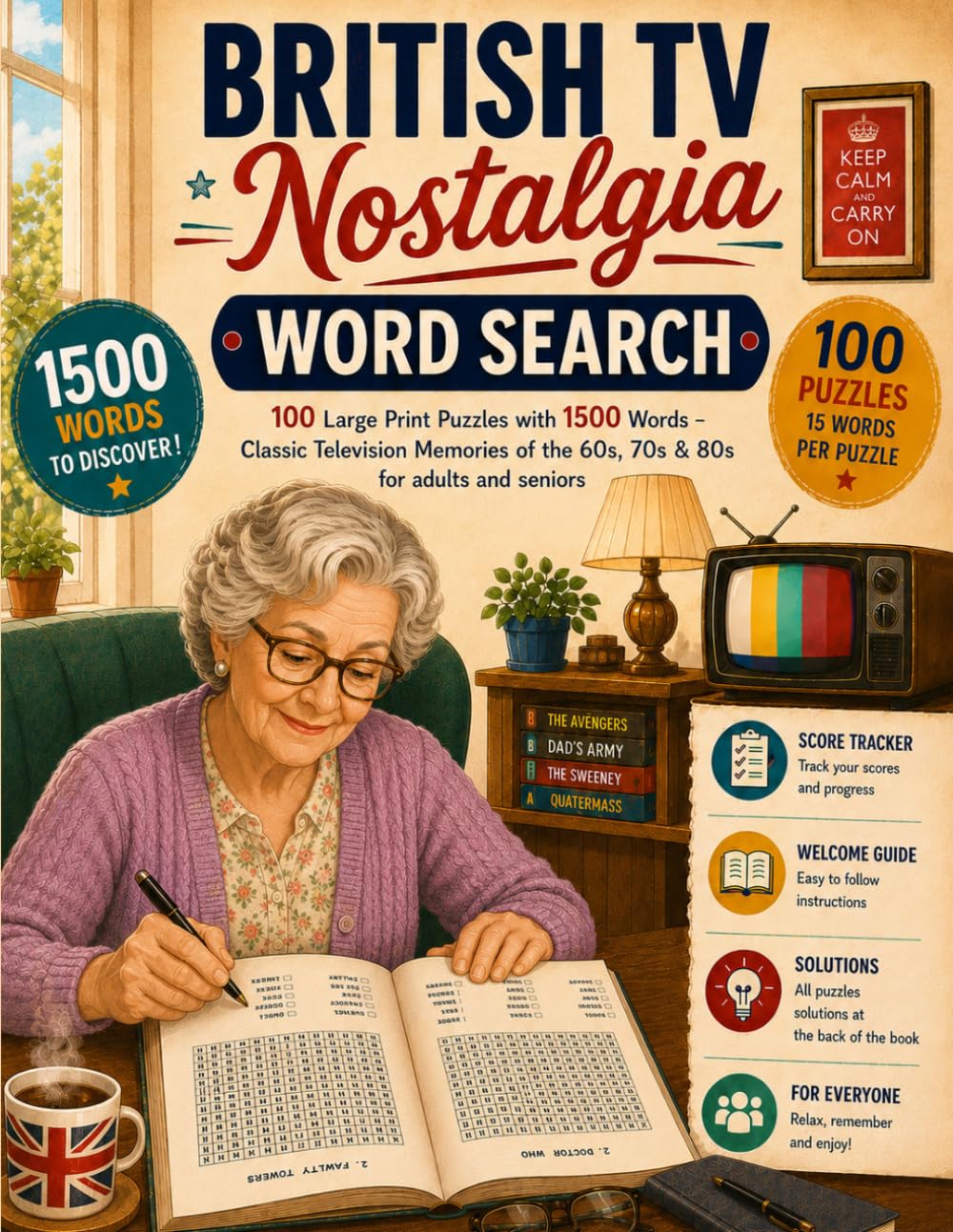 British TV Nostalgia Word Search