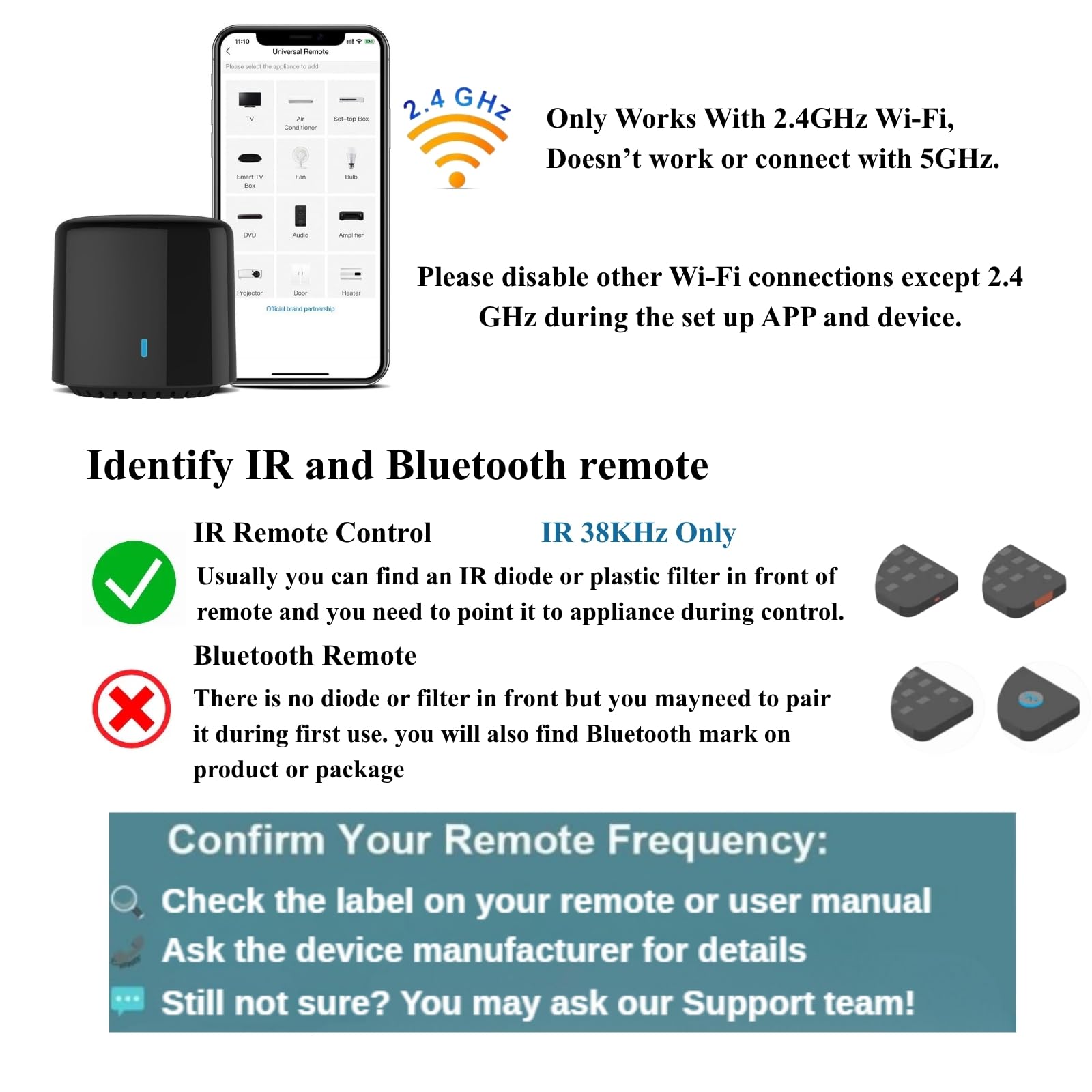 RM4C mini Wi-Fi IR Blaster Controllo vocale remoto universale intelligente con Google Home e Alexa Smart Home HUB APP Broadlink.(solo Wi-Fi a 2,4 GHz).