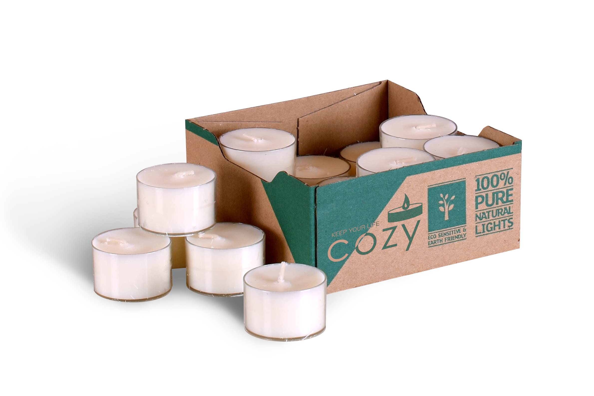 COZY Scalda Piedi A Candela – Riscaldatore Sicuro Con 18 Lumini In Cera Di Colza – Design Tedesco, 2 Piedi