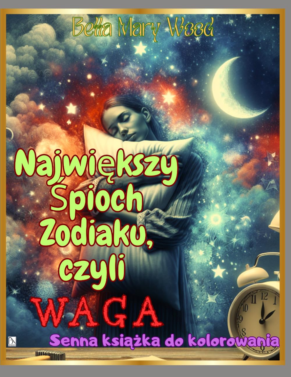 Największy Śpioch zodiaku, czyli Waga: Senna książka do kolorowania