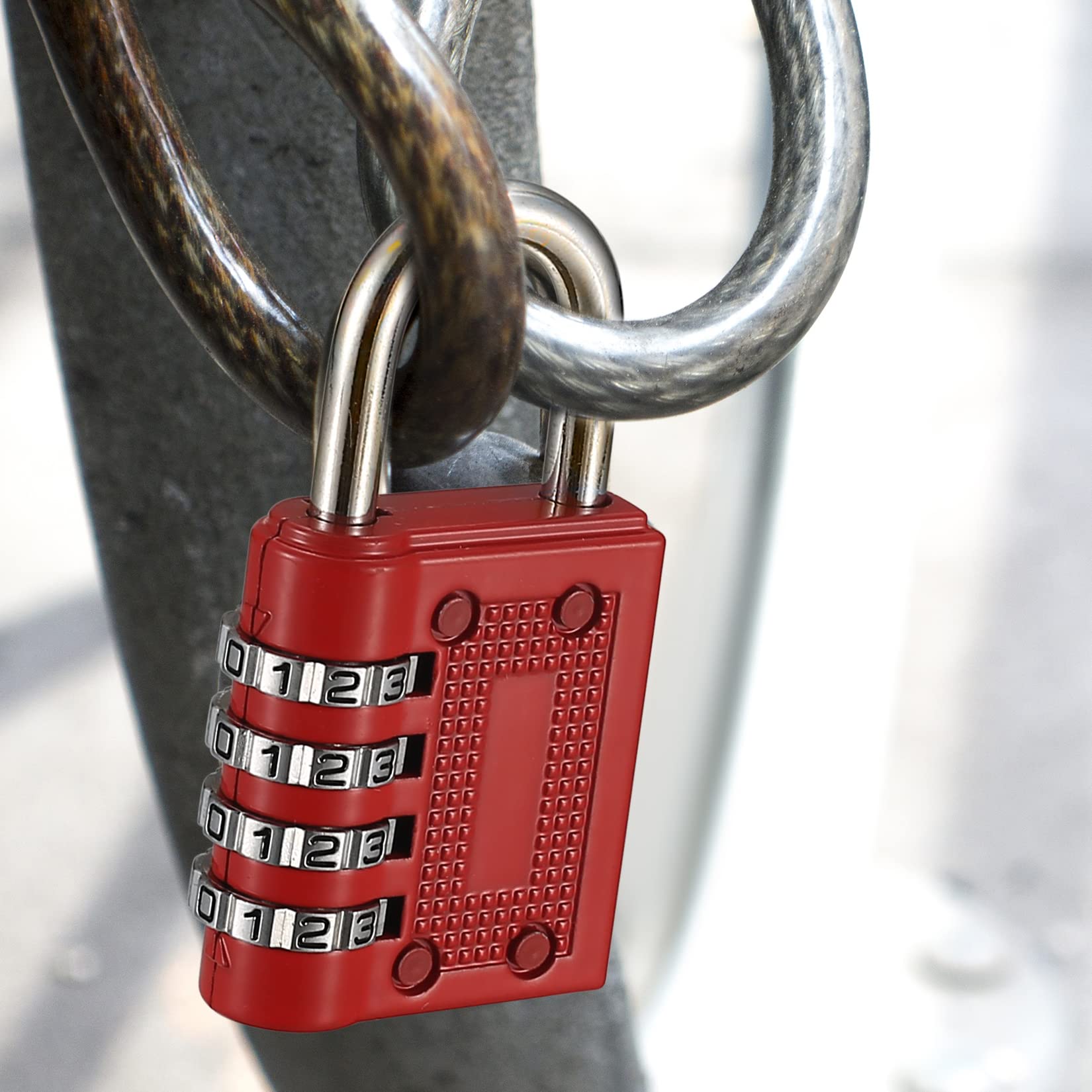 Cadenas Code 4 Chiffres, 52mm Cadenas Extérieur Etanche, Robuste et Antivol, 8mm Loquet Cadenas à Combinaison, Exterieur Serrure Porte de Garage | Leroy Merlin