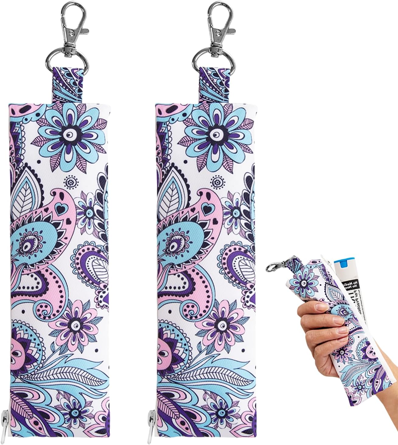 2 Pack Epi Pens Carrying Case, Water Proof Slim Epipen Carry Case with Clip Epi Pen Case, Epipen Holder, Epipen Case for 1 EpiPen Allergy Medicine Essentials