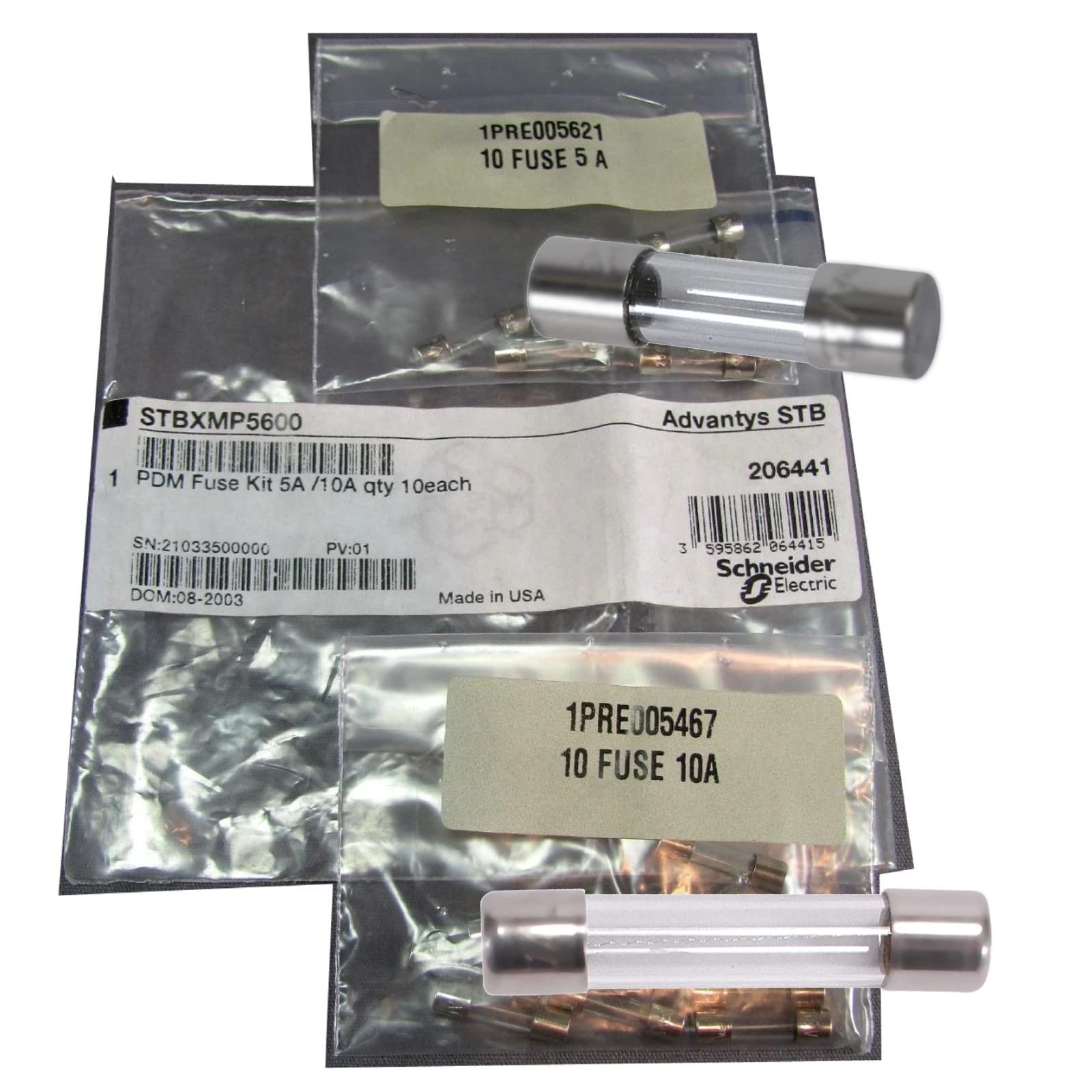 Fusibles PDM 5A/10A lot de 20 pièces pour protection circuit auto