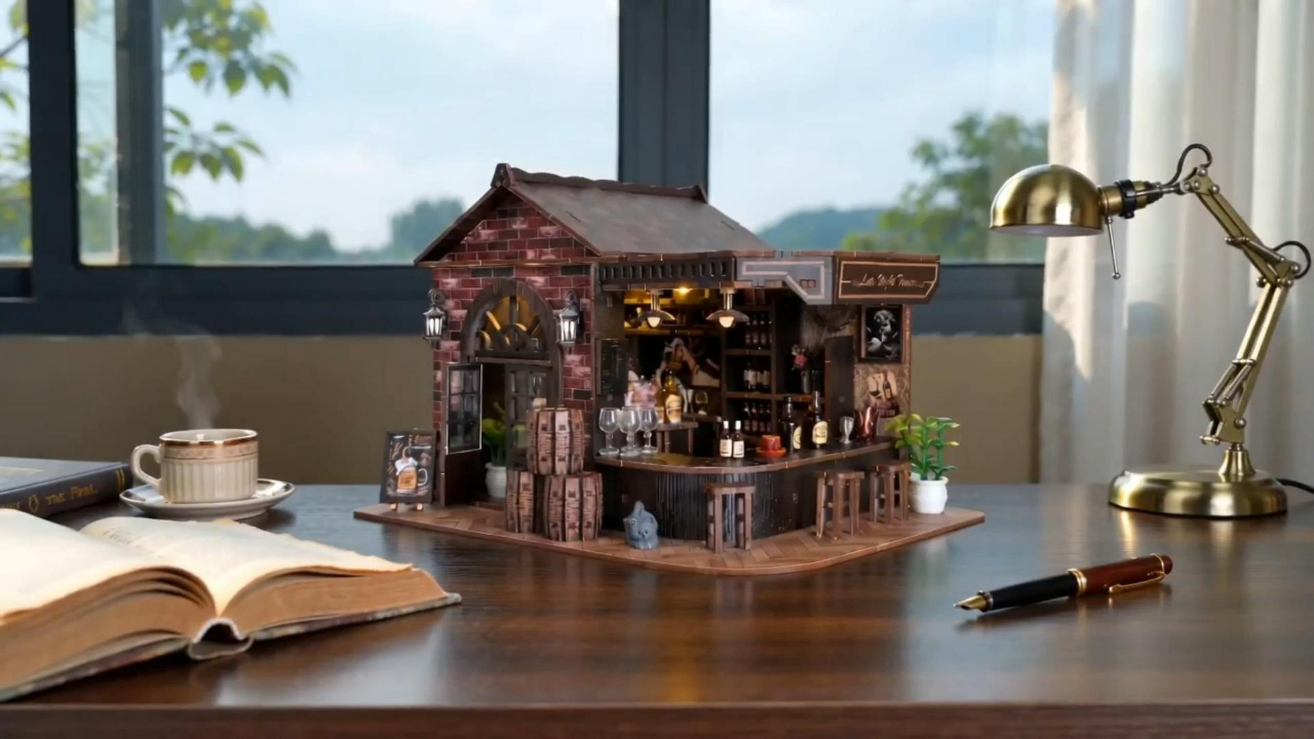 Amazon.com: Gosikee Book Nook Kit, DIY 3D Wooden Puzzle Miniature