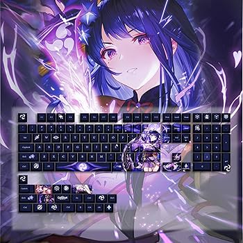 Amazon.co.jp: 原神グッズ PBT キーキャップ メカニカルキーキャップ