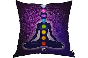 EKOBLA Vibrant Chakra Pillow for Serene Relaxation