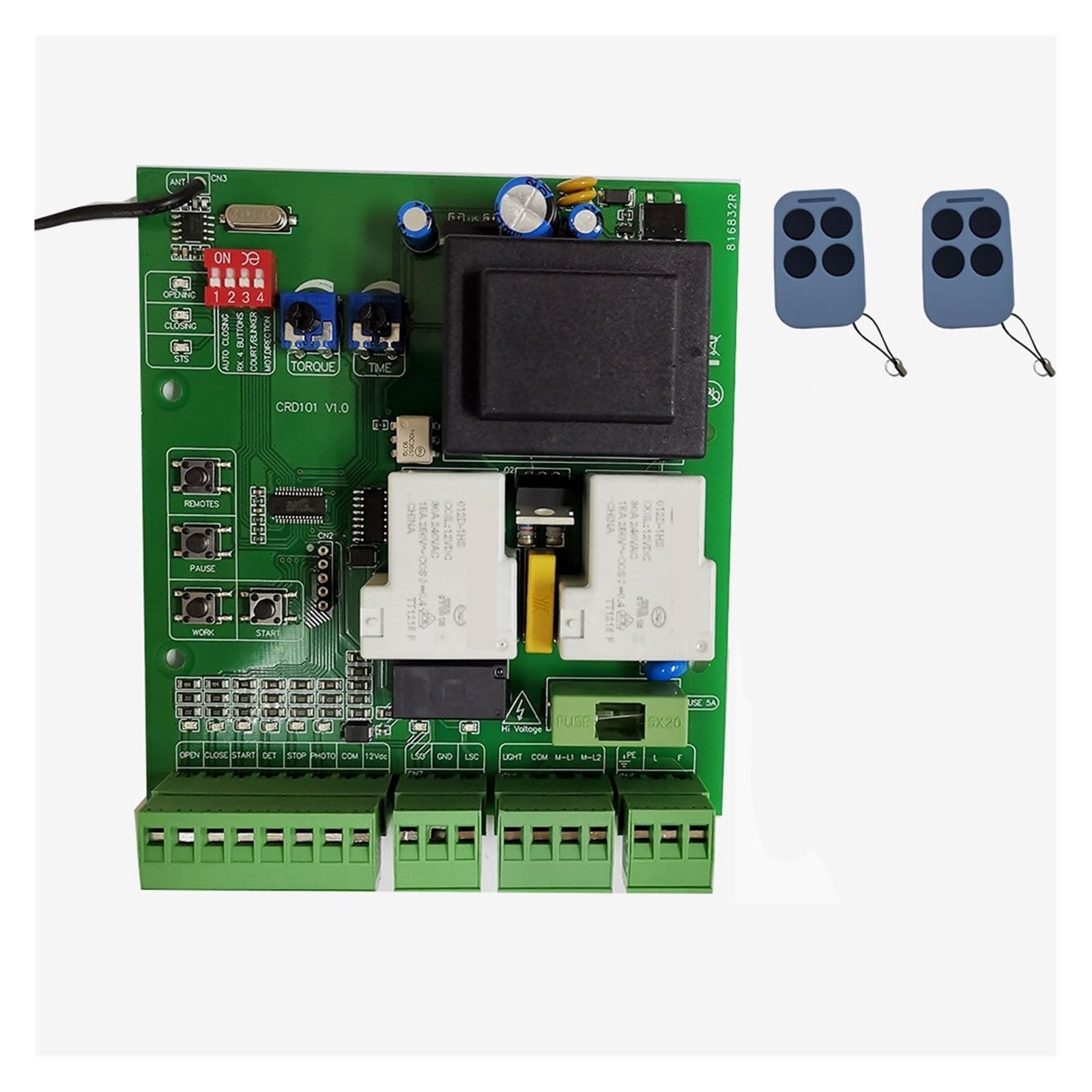 Elektrischer TüRöFfner, AC-Leiterplatte, Steuerkarte, Hauptplatine, Platte for Schiebetoröffnermotor(1 board with 2 key)