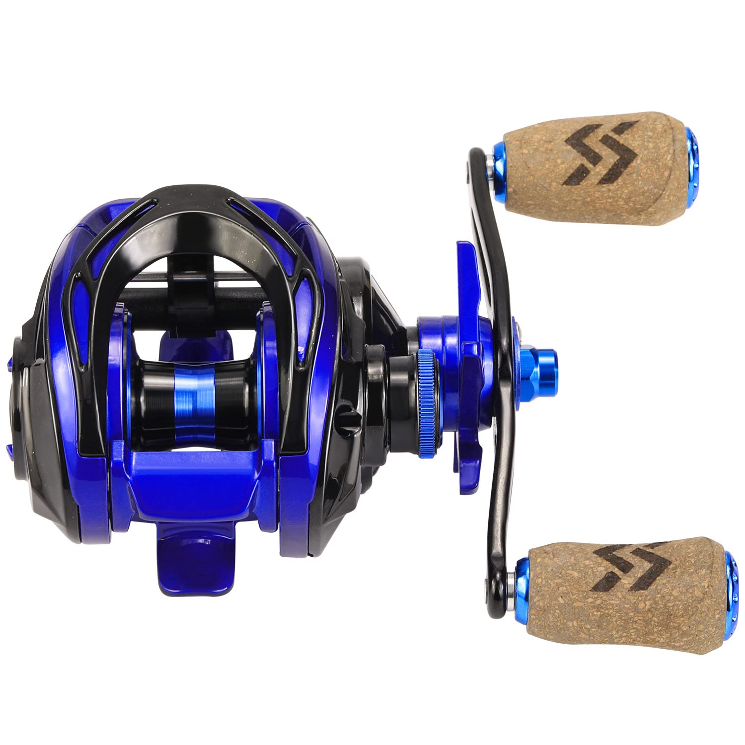 Sougayilang Baitcasting Moulinet de pêche avec rapport d'engrenage 7.0:1 Super Smooth Power, 9 + 1 roulements à billes blindés anti-corrosion