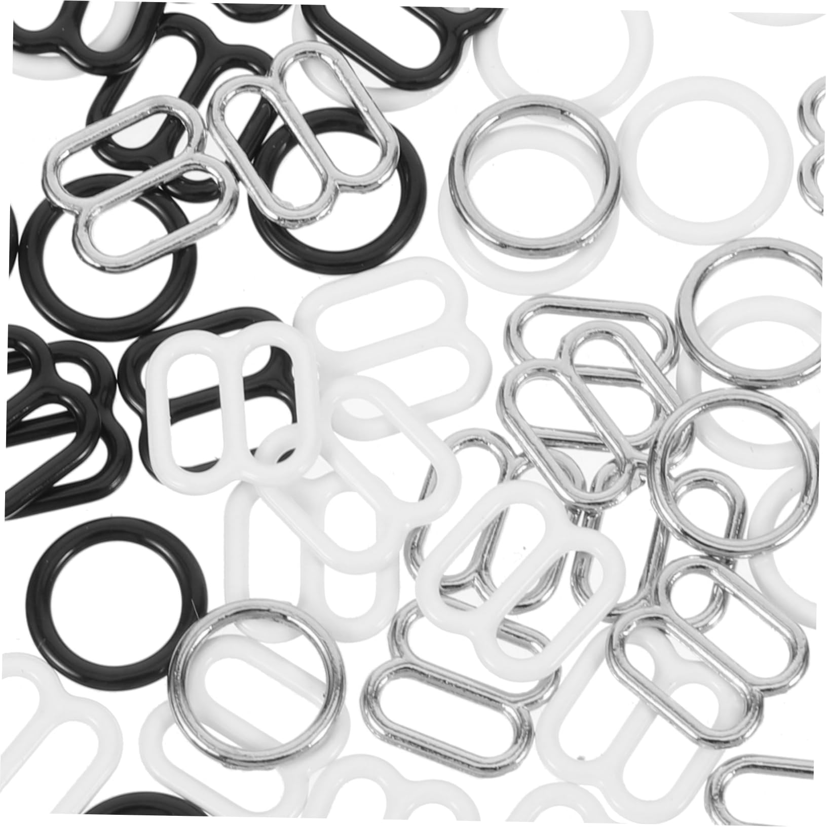 Uonlytech 30Pairs Household Strap Hooks Clips for Women Compact and Durable Adjusters for Bras and Swimwear Convenient Female Accessories