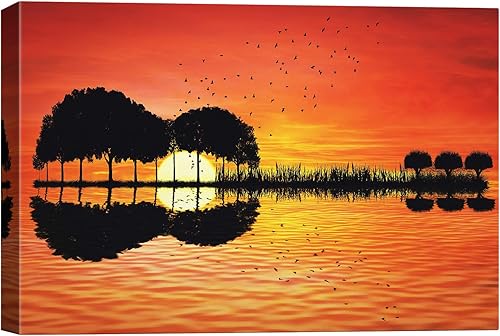 Miniatura 6 de SIGNWIN Lienzo decorativo para pared, reproductor de cintas de casete retro Boombox en naranja, rosa, verde y azul, ilustraciones sonoras, arte pop