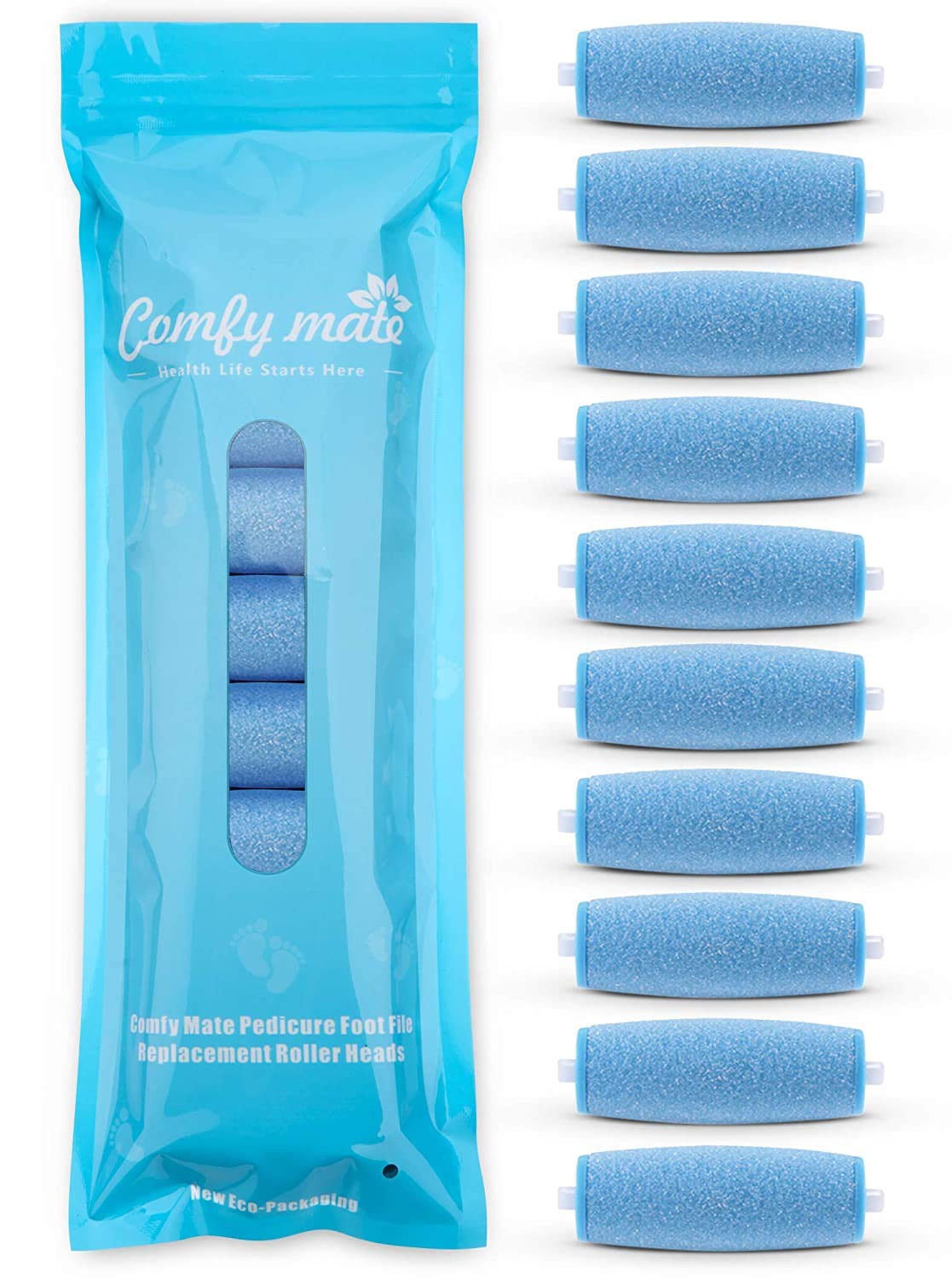 Comfy Mate(5 Extra Coarse for WET AND DRY) - 5 Extra Coarse Replacement Roller Refill Heads Compatible with Amope Wet Dry Electronic Foot File Refill (5 Extra Coarse for Wet & Dry)