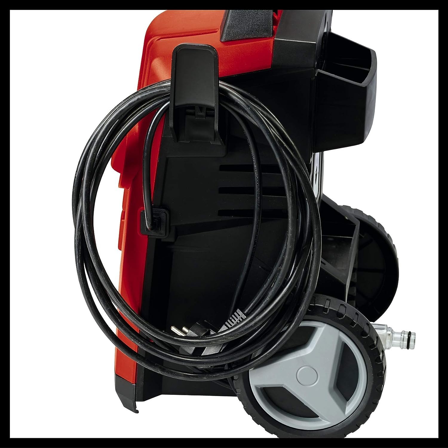Einhell Limpiadora a Alta presión TC-HP 130 (1500 W, máx. 130 Bar, Incl. Tubo Flexible de Alta presión, Pistola, Lanza, diversas boquillas, Cepillo, contenedor de Agente pulverizador) | 1500 W | 130 bar | Sistema Quick-Couple | Manguera de alta presión |