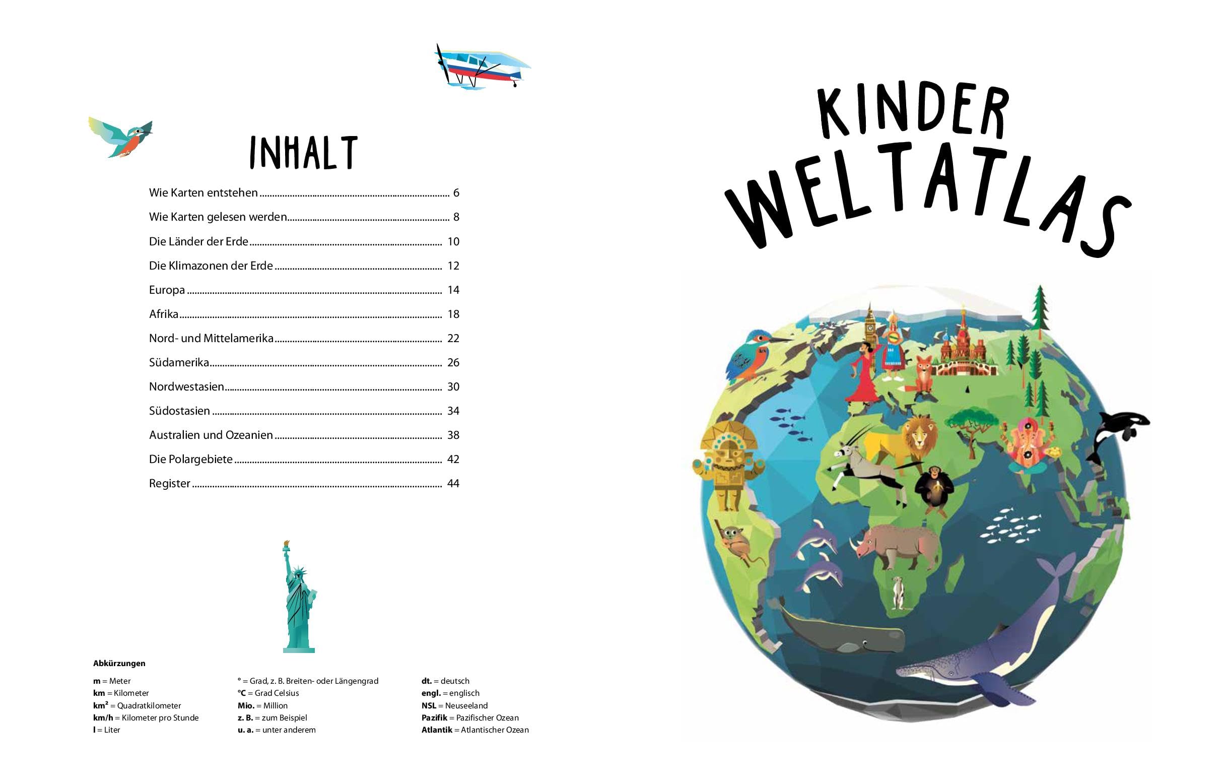 Kinderweltatlas: Spielerisch die Welt entdecken für Kinder ab 6 Jahren