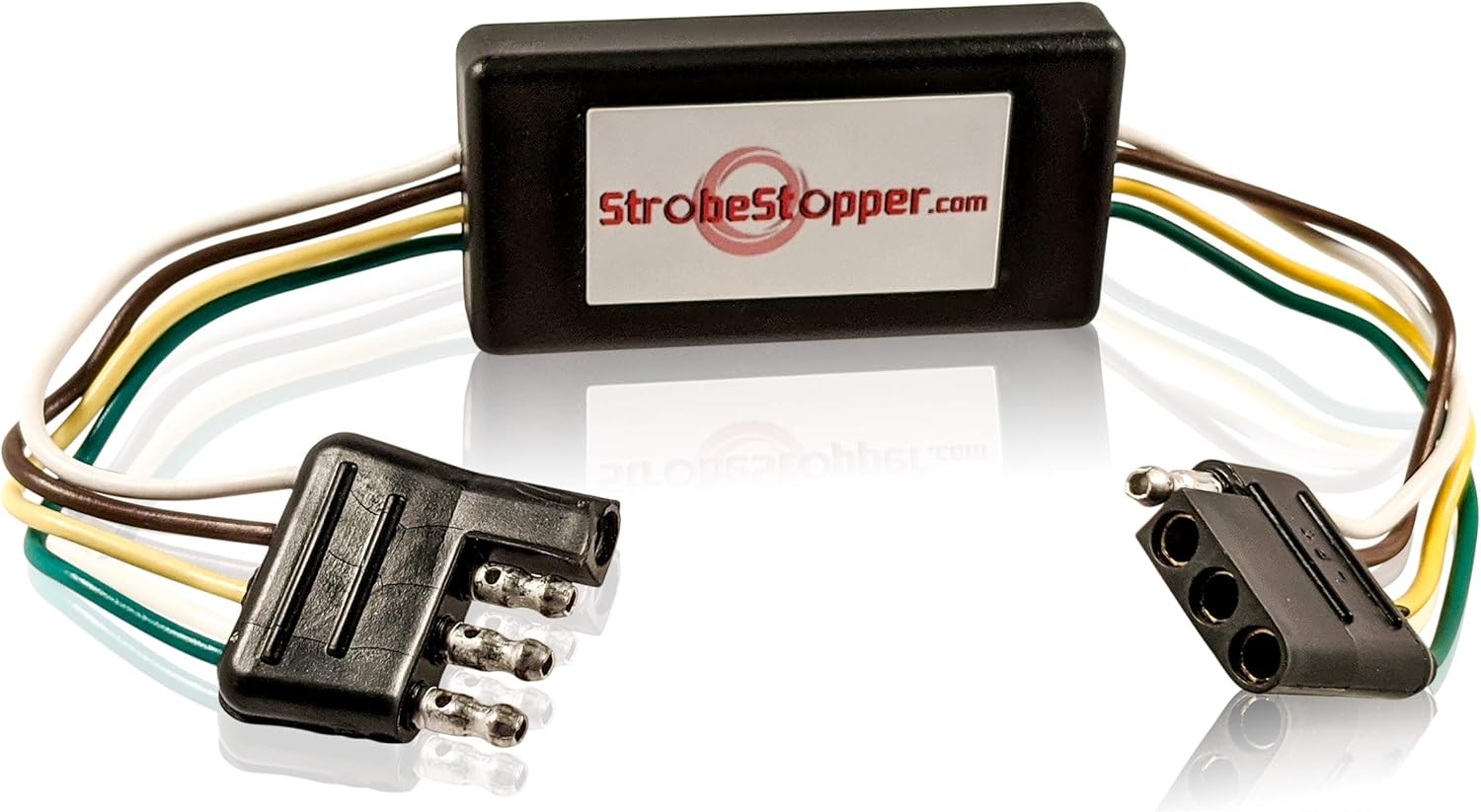Strobe Stopper, the Trailer Light Enhancer - 4-FLAT 14 in. Trailer wire extension- Vehicle side to Trailer side- FOR LED trailer lights- See ...