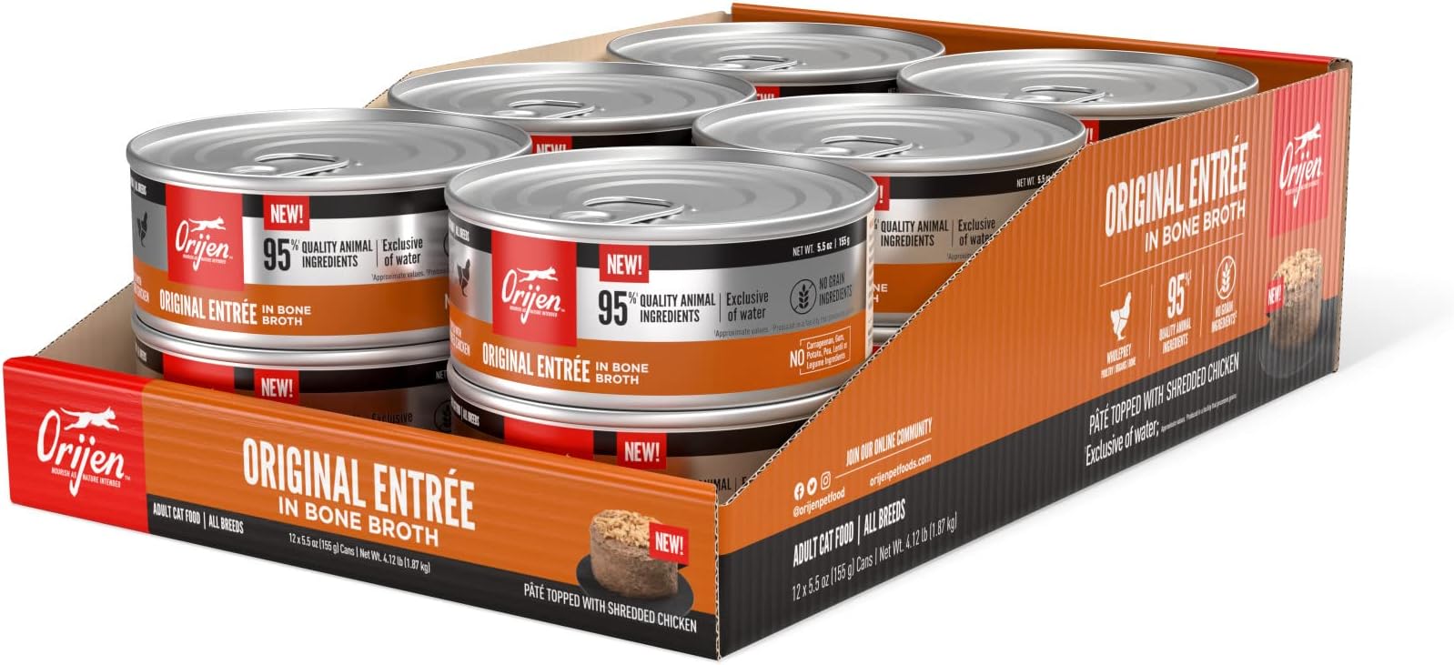 Original Entrée in Bone Broth, 5.5oz, 12 Cans