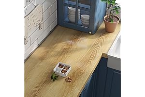Livelynine Thick Oak Wood Contact Paper for Countertops and More