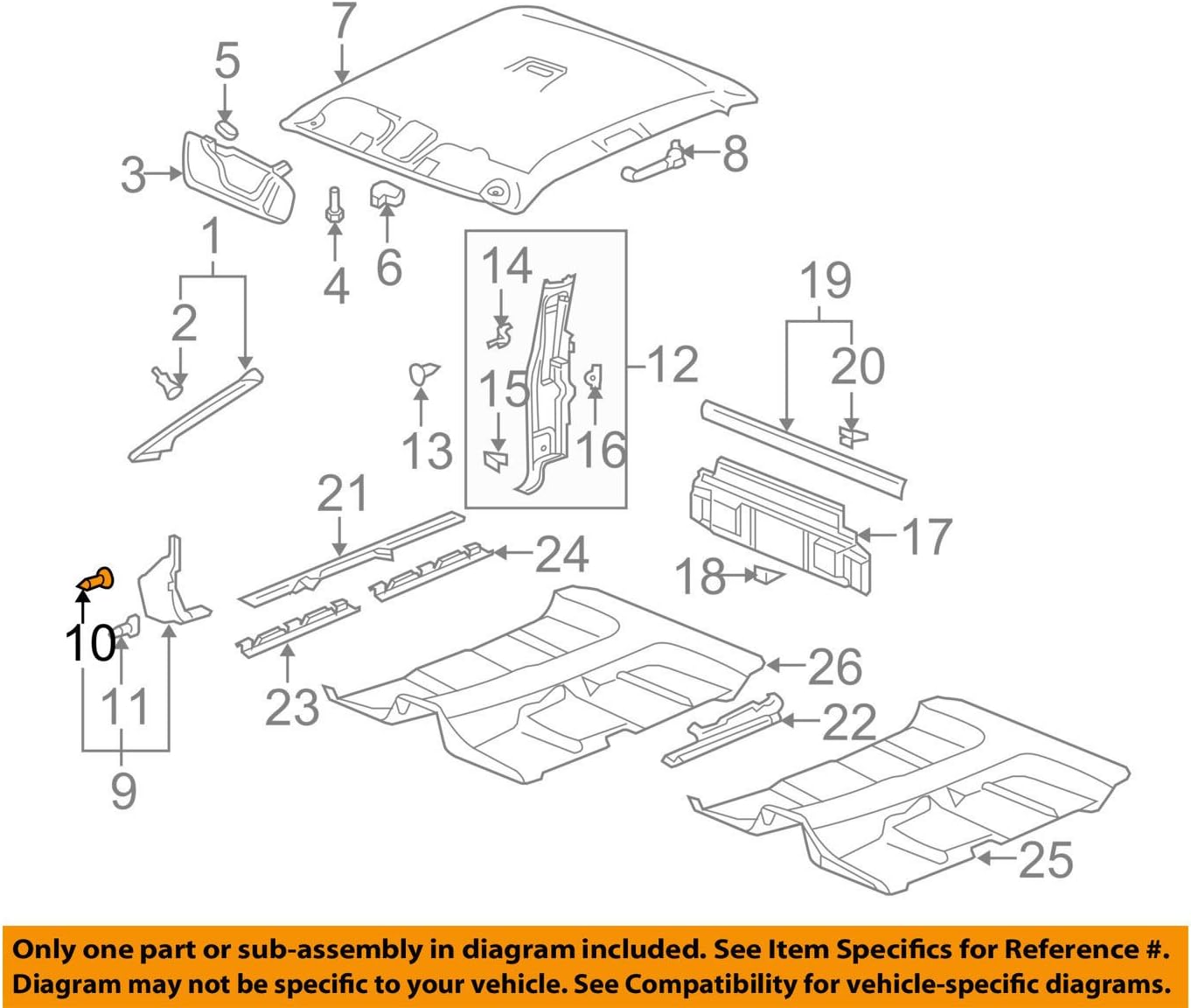 Genuine GM Retainer Part No. 11609682