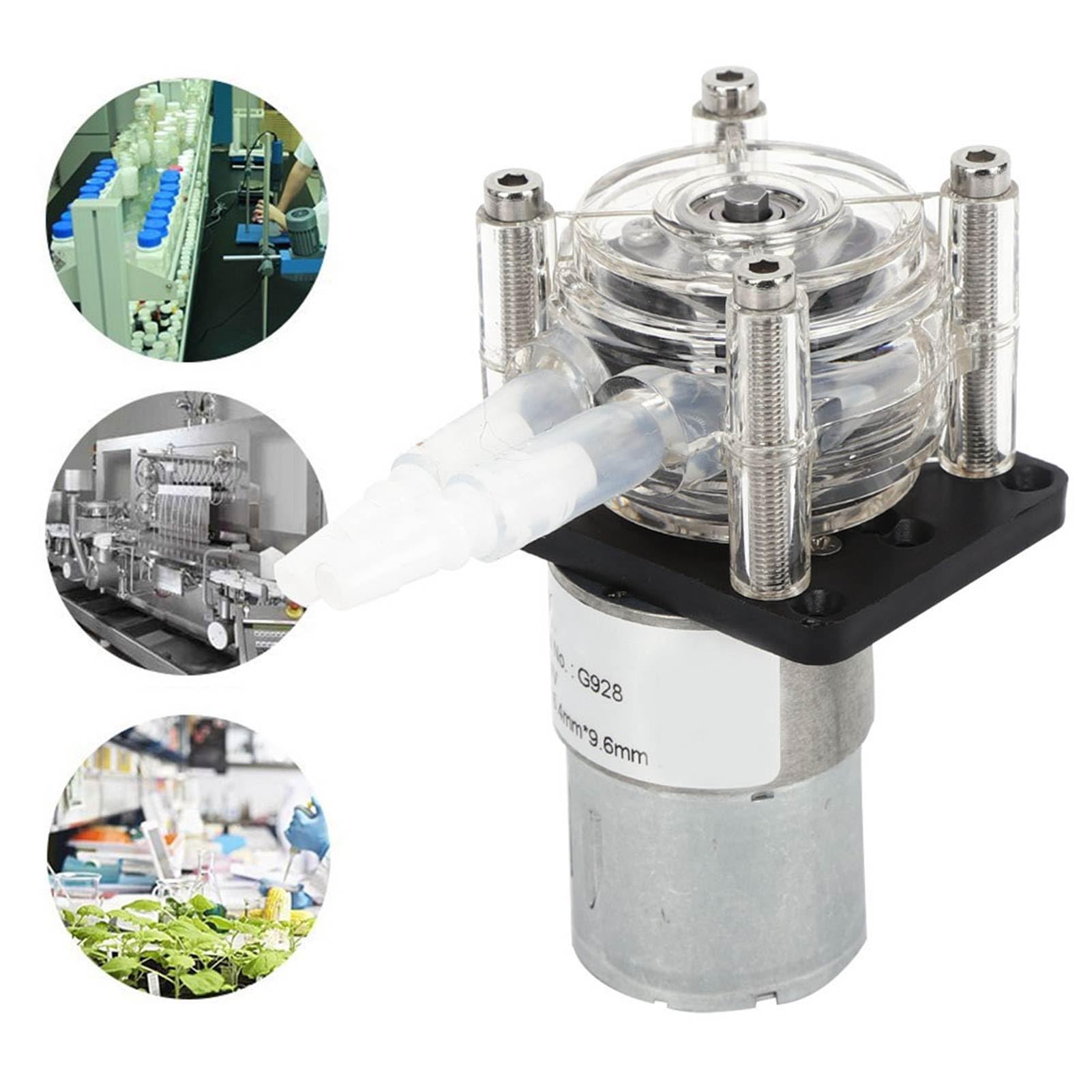 Bomba Peristáltica Dosificadora 24V 500ml/min para Laboratorio y Acuario con Rodamientos de Bolas y Ranura para Tarjeta