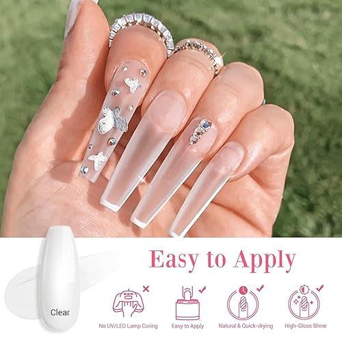 Miniatura 4 de AZUREBEAUTY Kit de reparación de uñas de cristal transparente para uñas fracturadas y débiles, solución ideal de emergencia, fácil de arreglar