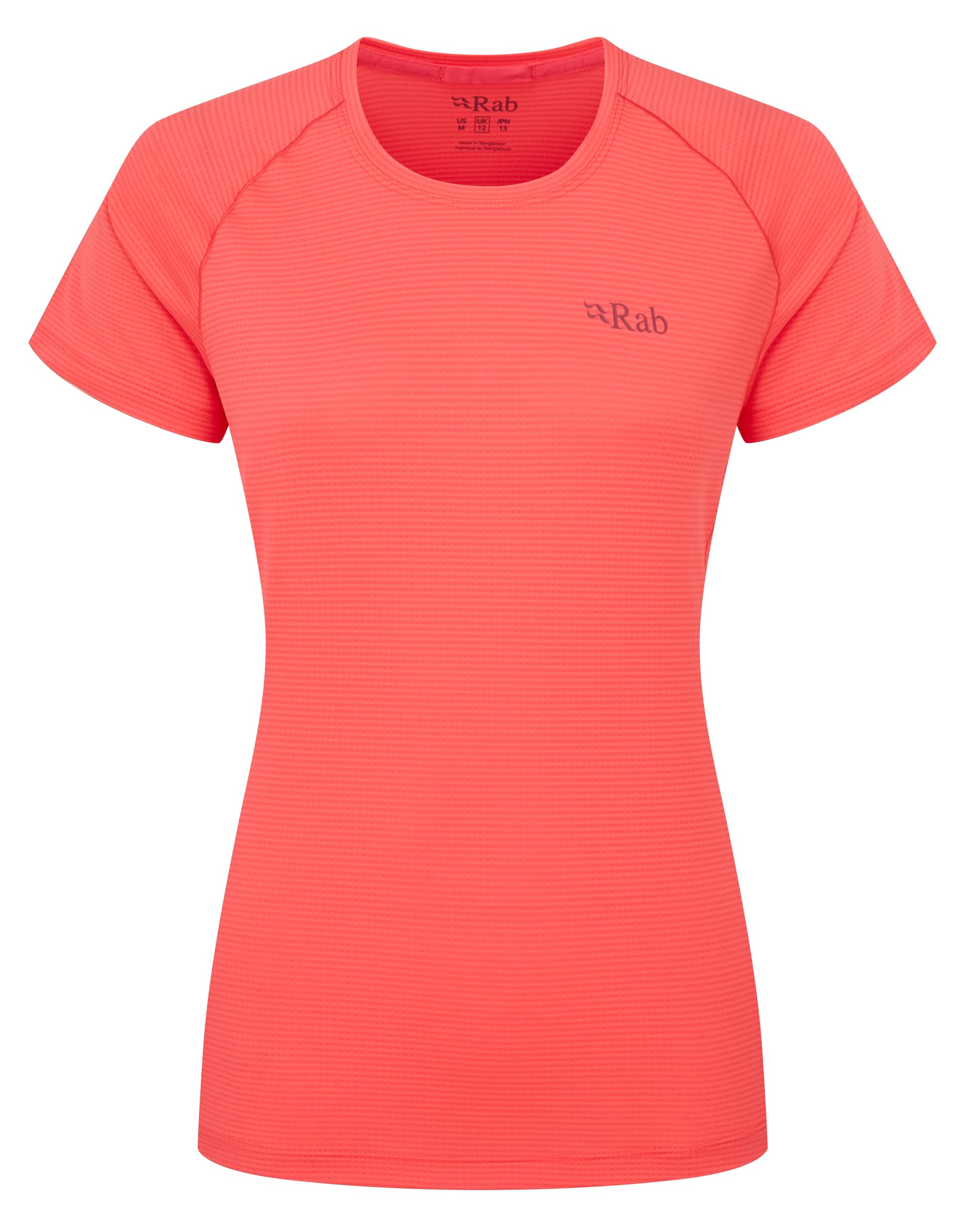 Rab Women’s Sonic Tee - Lightweight Breathable Short-Sleeve T-Shirt for Trail Running & Trekking - Hibiscus - 08