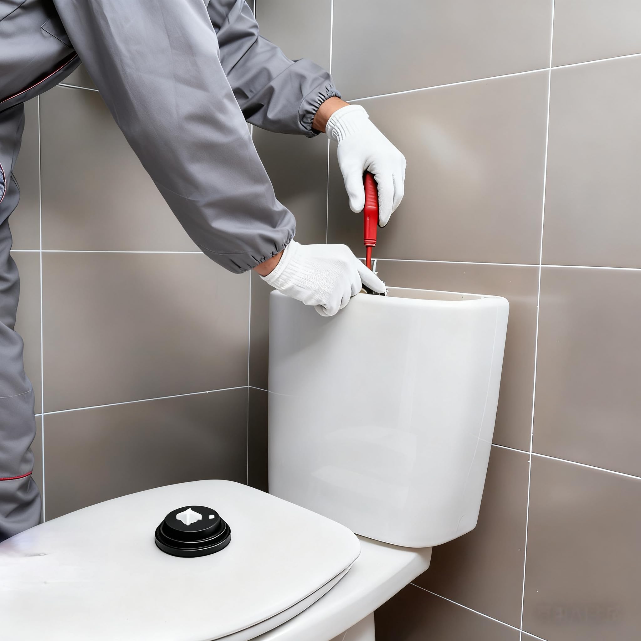 Diafragmas de Entrada de Cisterna,Junta Caza de Agua WC,Arandela de Diafragma de la Válvula,Diafragma de Goma Reemplazable para el Mantenimiento de las Casas de Agua de los Aseos,3 piezas