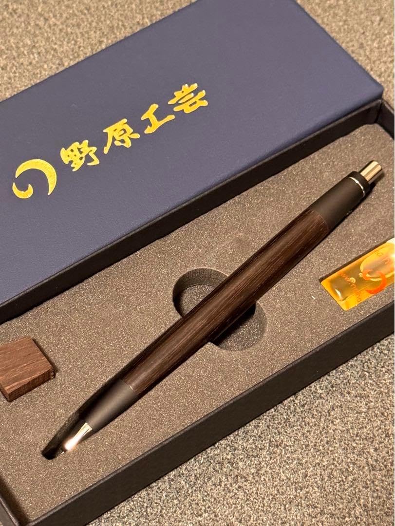 稀少 野原工芸 インドローズウッドのシャーペン み*☆様 新品 稀少