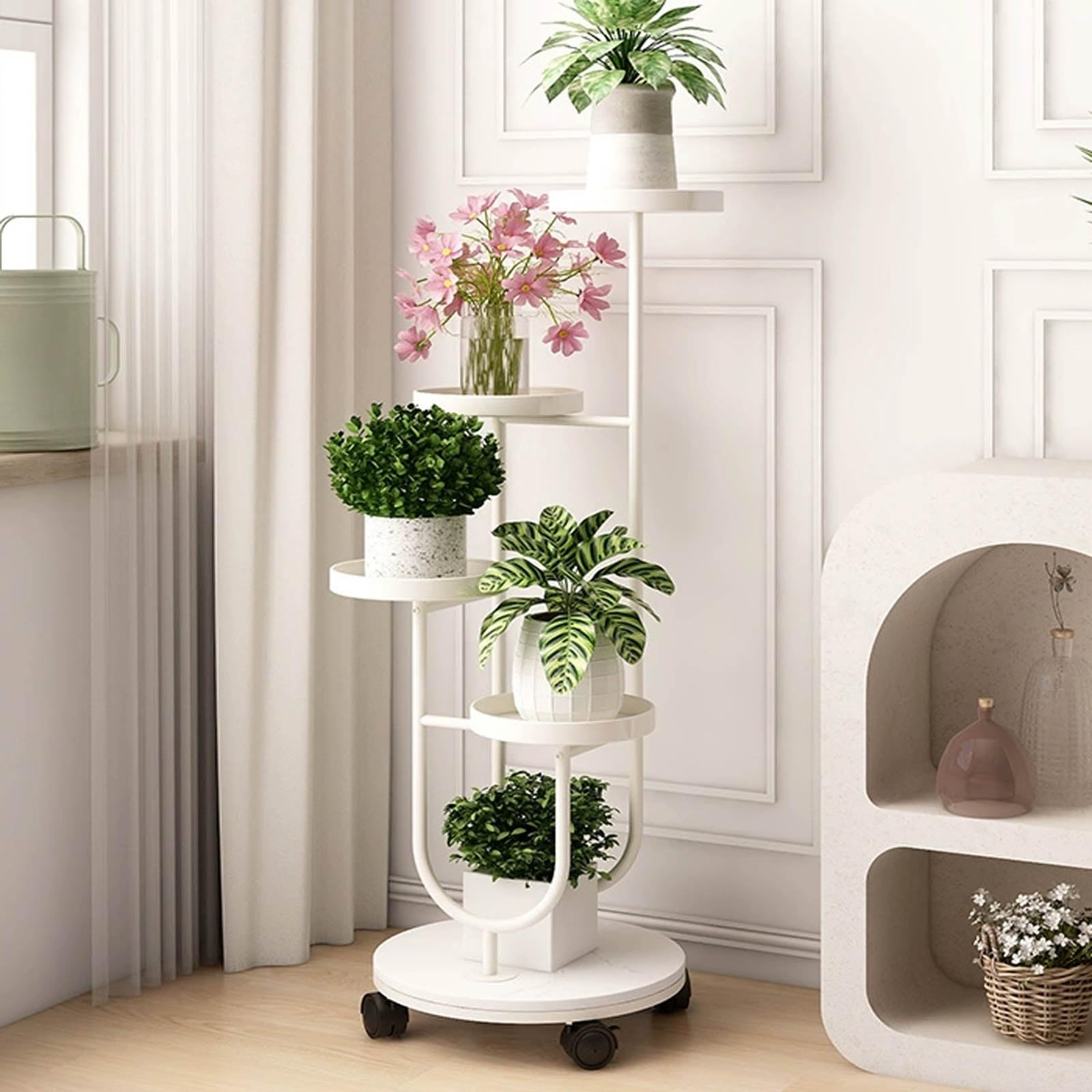 Amazon.co.jp: 屋外 園芸ラック フラワースタンド 室内 植物 ラック