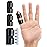 TAROYQASUL Finger Splint Kids 3 Pack Black, Trigger Finger Straightener for Broken Fingers Arthritis Sprain Fractures Relief, Broken Universal Fit for Thumb, Index, Middle, Ring, Pinky Fingers