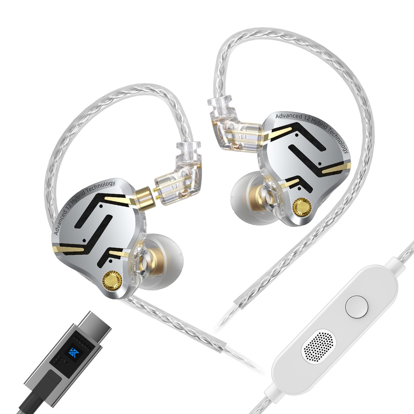Amazon.com: KZ ZS12 PRO 2 USB C Wired Headphones Type-C in Ear