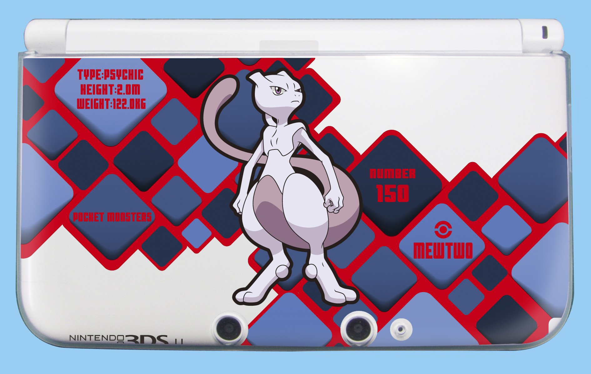 ハードカバー for ニンテンドー3DS LL ミュウツー 着せかえハードカバー for ニンテンドー3DS LL ミュウツー・ゲノセクト