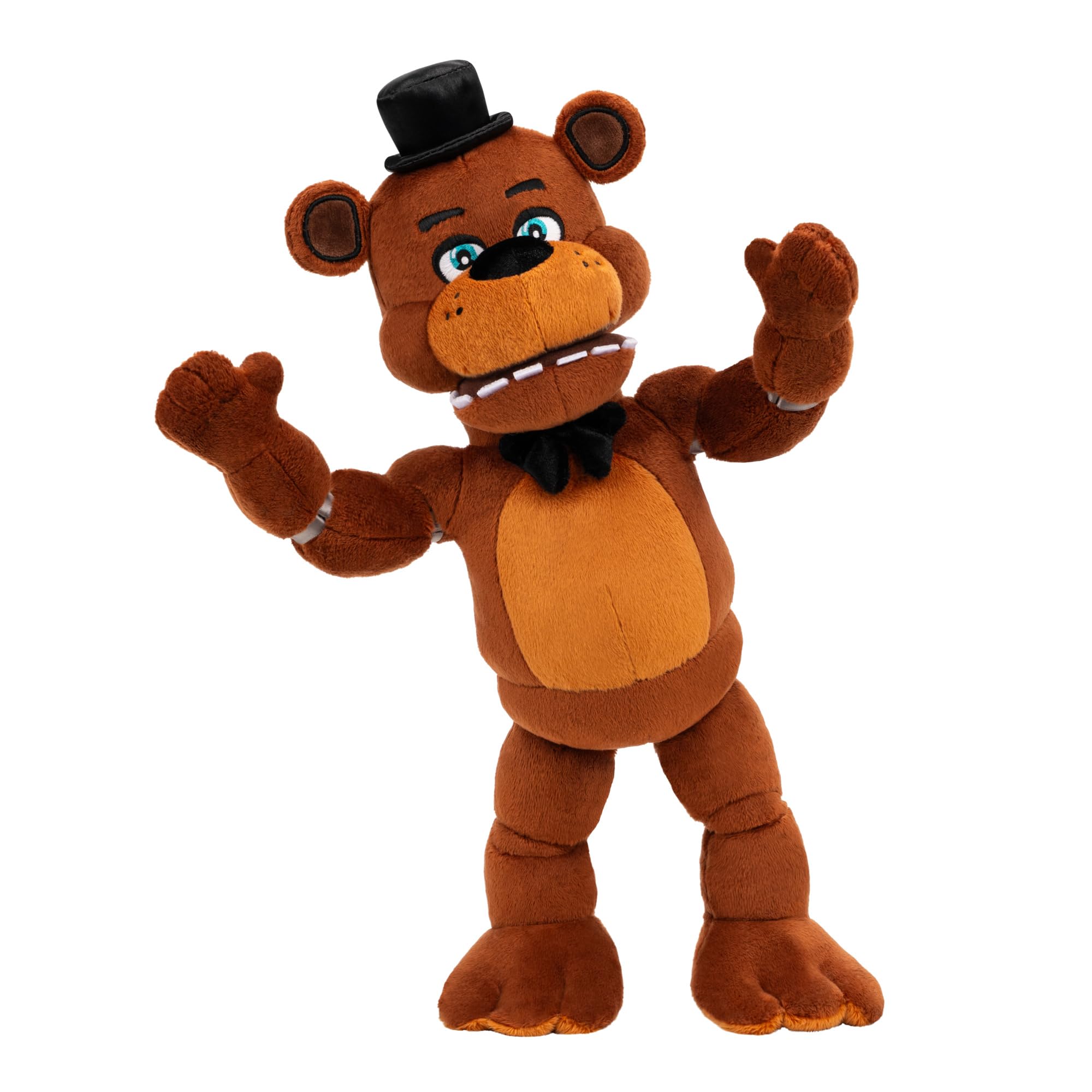 Five Nights at Freddy'S 14" Poseable Sound Freddy Fazbear Peluche - 5 Sonidos, 1 Clip de canción, y Ojos Que Brillan en la Oscuridad - Edades 8+