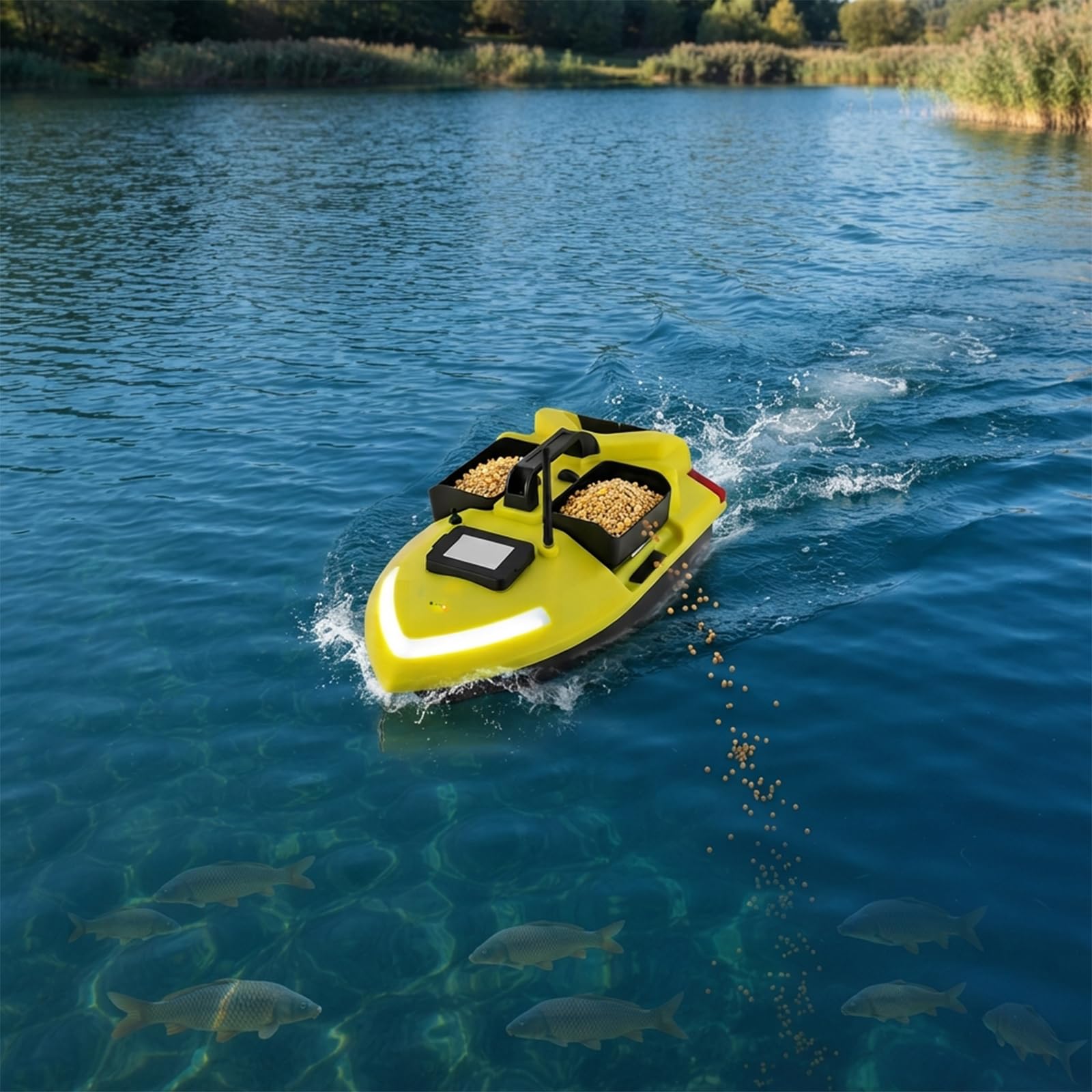 Barco Cebo, Ammorcedor GPS, Buque de control remoto, 500m