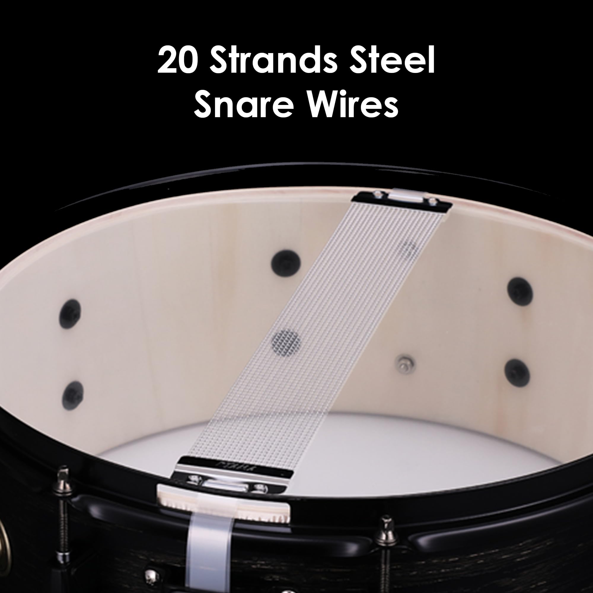Tama Woodworks Snare 14"x6,5" Natural Zebrawood Wrap WP1465BK-NZW - Rullante