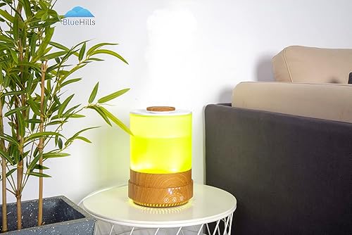 Miniatura 9 de BlueHills Juego de dos grandes difusores de aceite esencial XL de 84.5 fl oz y 135.3 fl oz para habitación grande y hogar con luces LED decorativas,