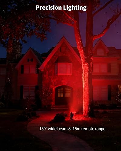 Miniatura 8 de Ofuray Luces solares de punto al aire libre, RGB con cambio de color con 8 modos de iluminación, luces de paisaje impermeables IP67 con cable de 3m,