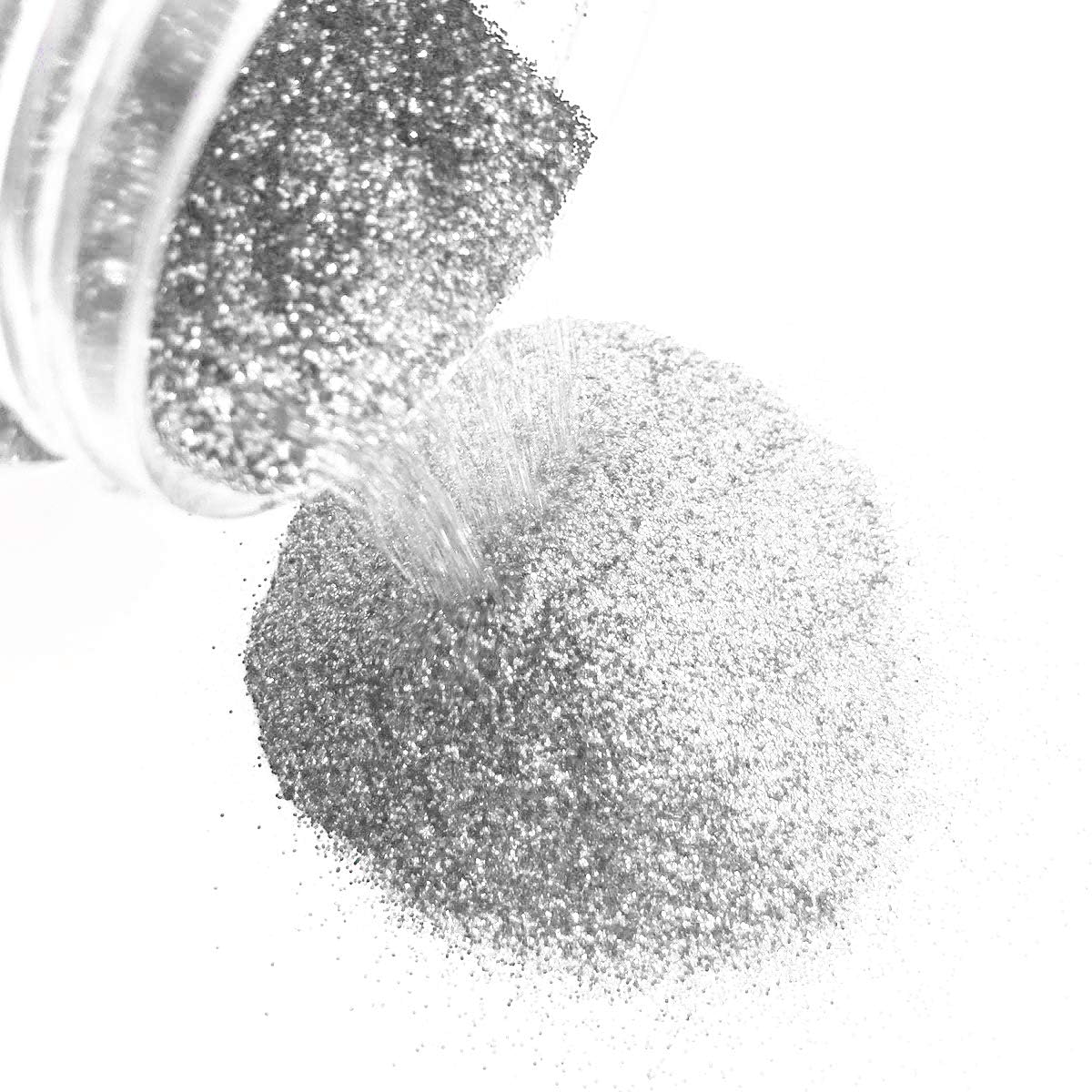 Sparkling Glitter Powder (100 Grams) (Premium Shimmer) (Silver Diamond)