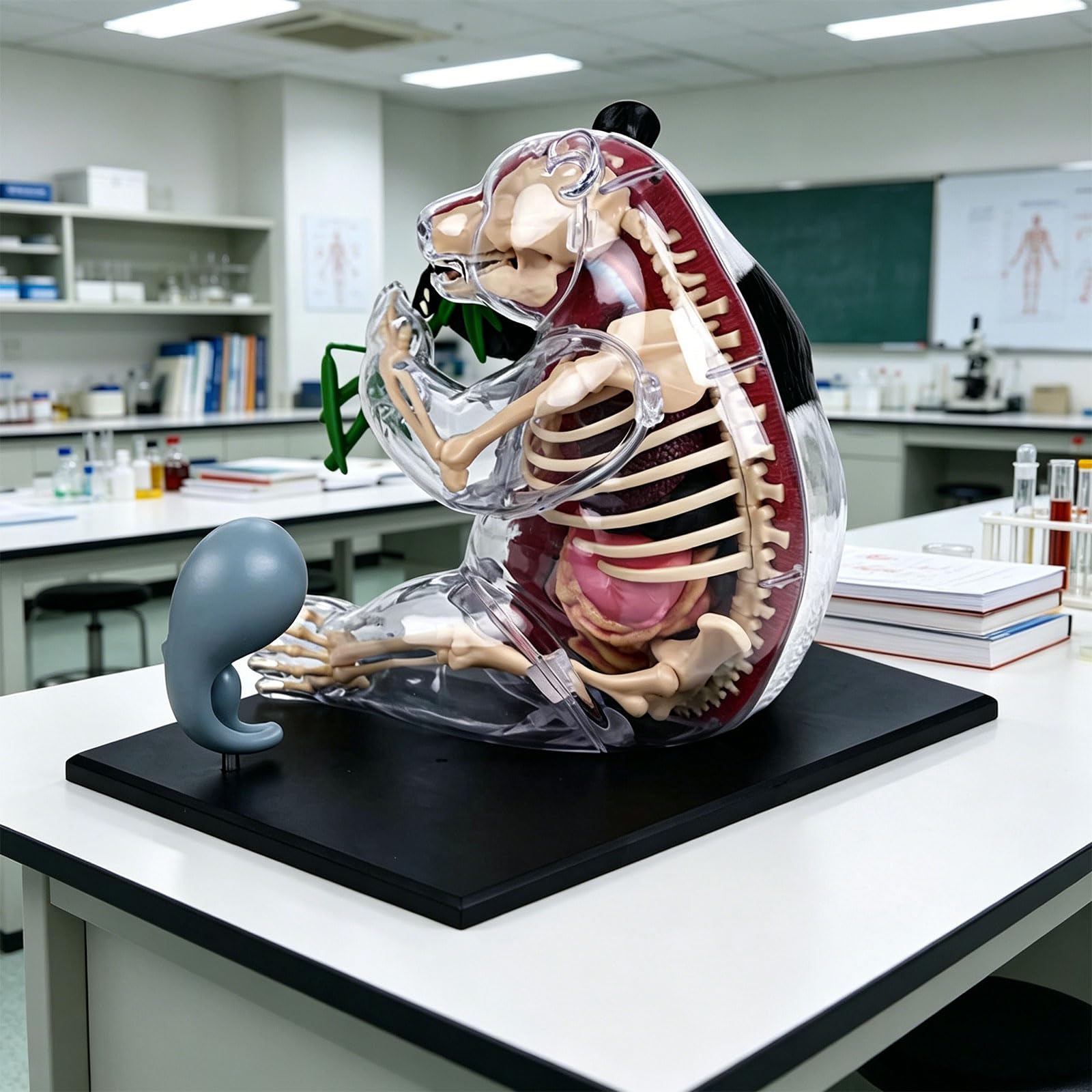 Detailliertes medizinisches Panda Anatomiemodell, Körperstruktur Dissektionsmodell Set für Schüler, Lehrer und Biologie Enthusiasten, Panda Anatomie