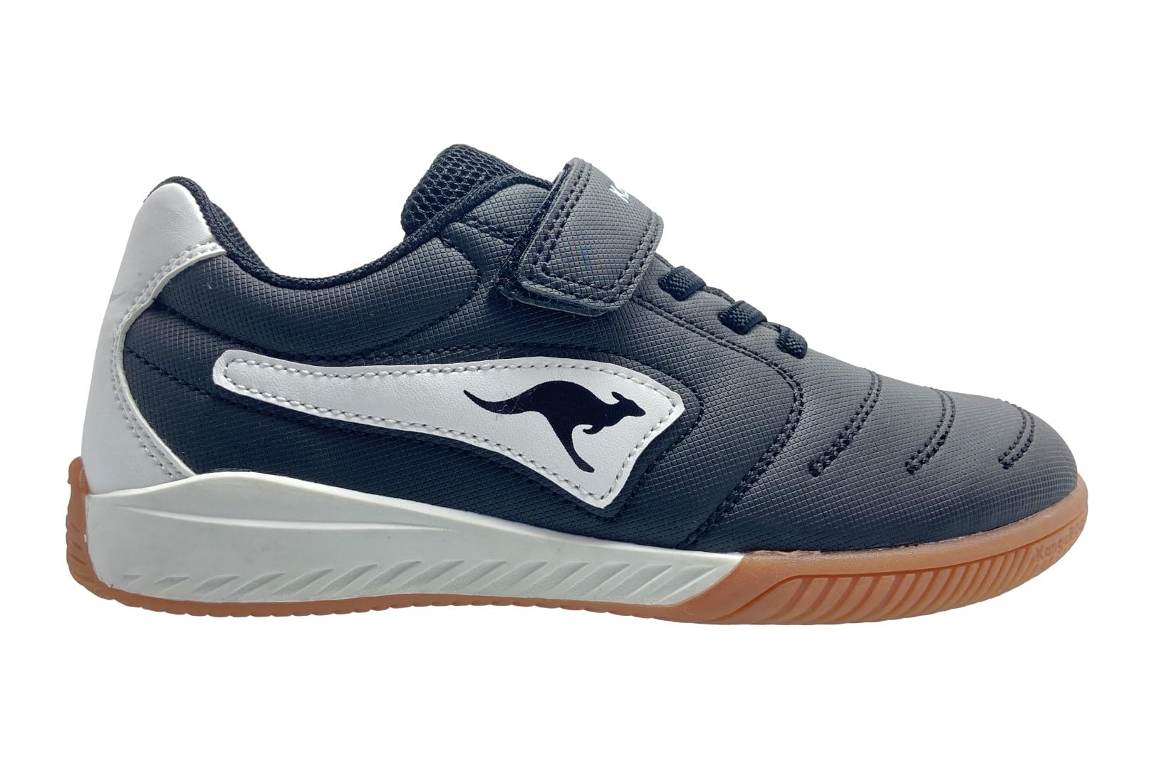KangaROOS Unisex K5-drib EV Sneaker, Jet Black White, 5 UK
