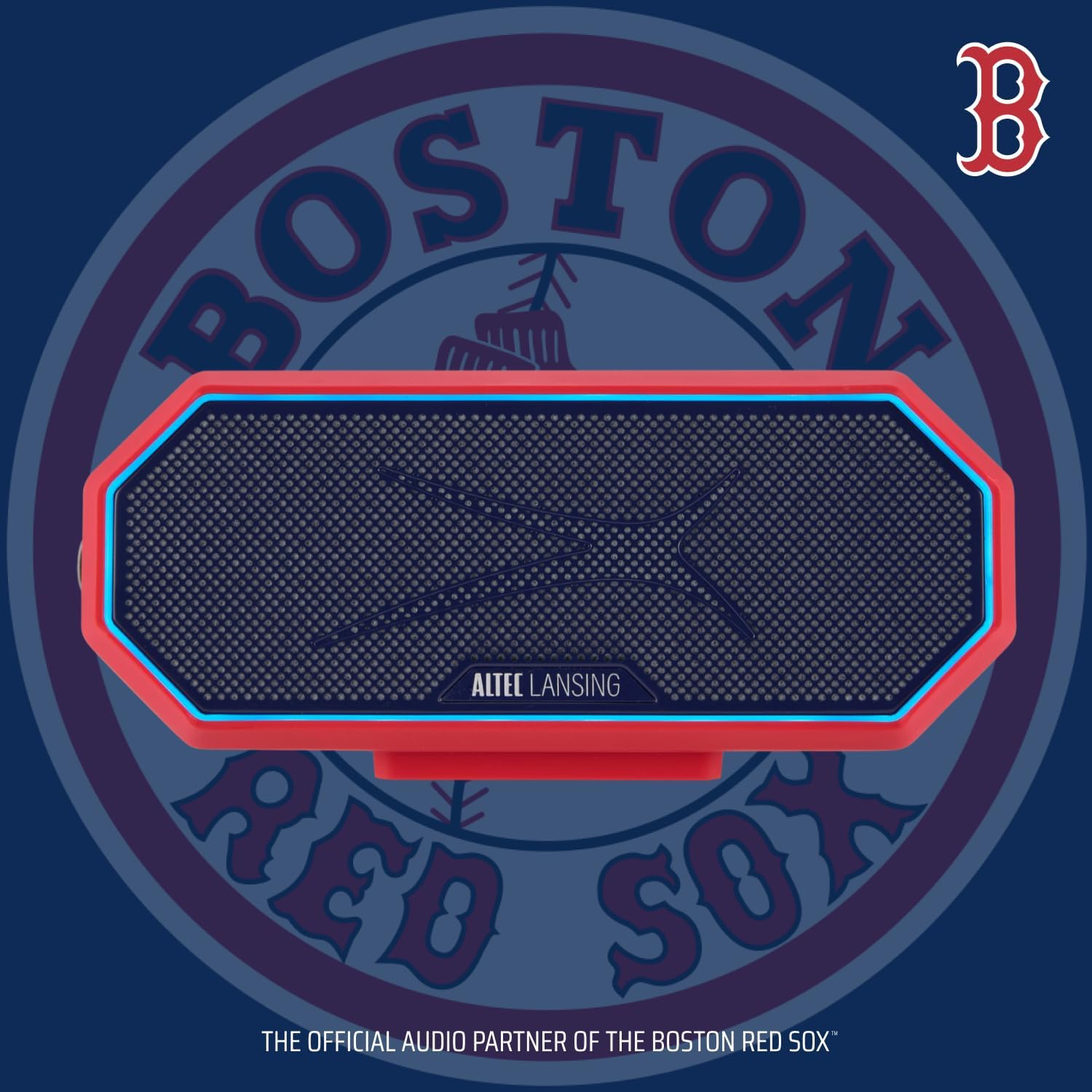 Altec Lansing - Portable Bluetooth Speaker HYDRABLAST 2.0, Waterproof IP67, 20W Output Power, Magnetic Bluetooth Speaker (Boston Red Sox) - Image 2