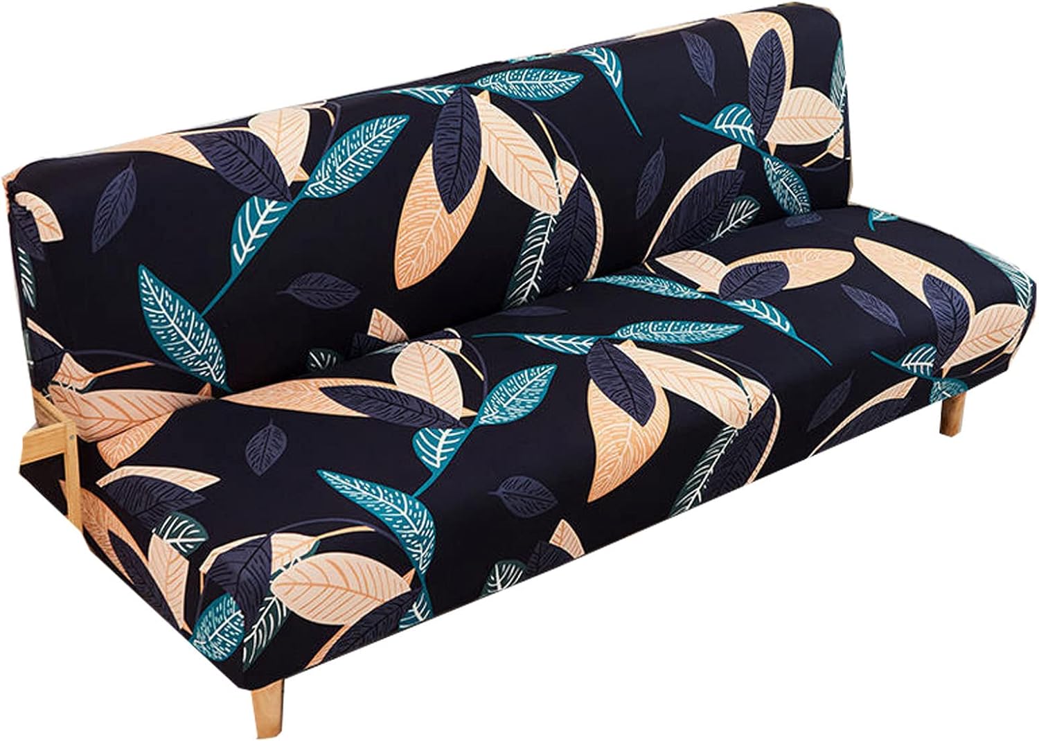 Washable Sofa Cover Without Armrests Armless Futon Cover Stretch Sofa Cover Sofa Bed Slipcover Protector