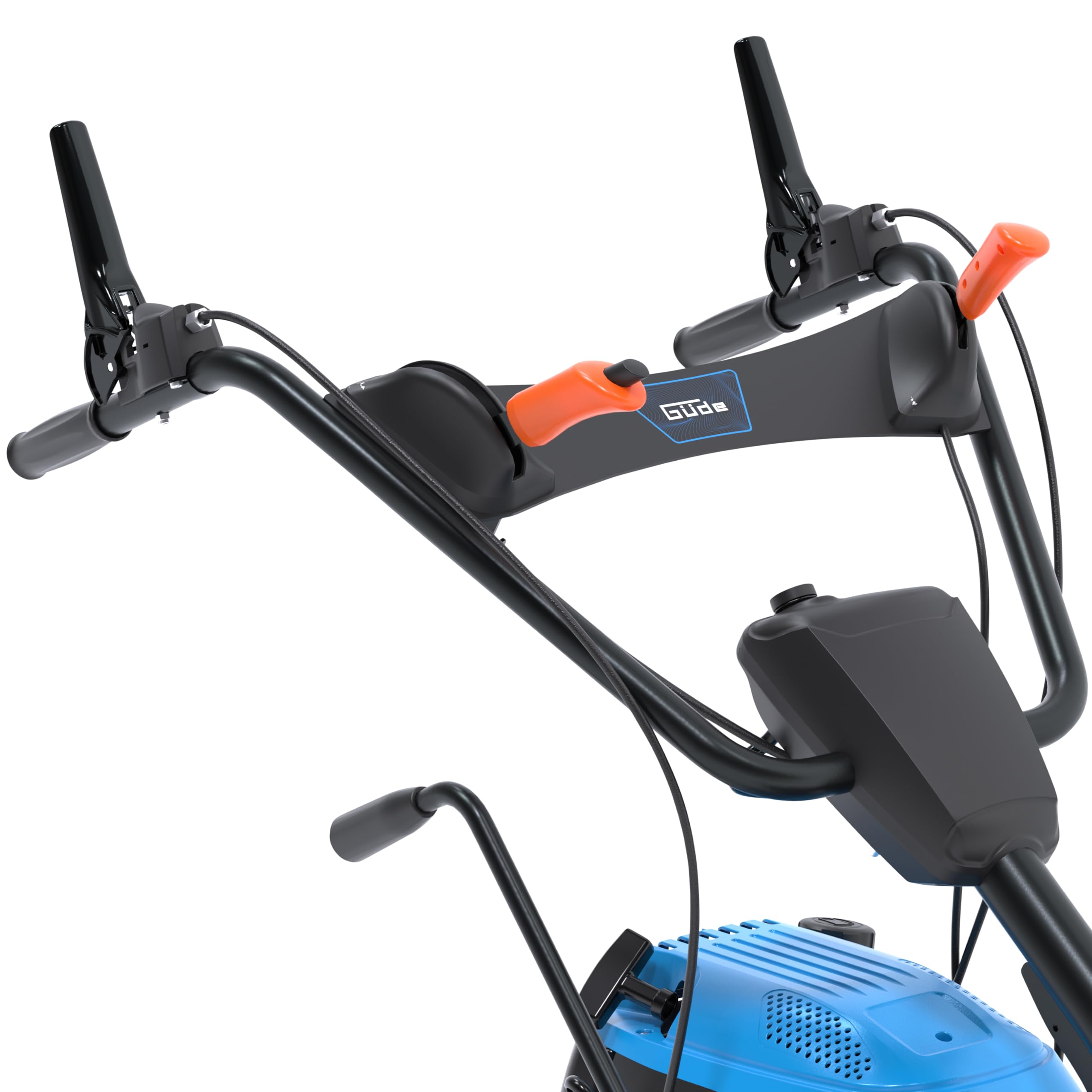 Güde GKM 100.1 Kehrmaschine - 4-Takt OHV-Motor, 173 Kubikzentimeter Hubraum, 3,2 Kilowatt, 4,4 PS, 1 Meter Arbeitsbreite, Bürste, Schneeschild und 72 Liter Behälter, 3 Vorwärts- und 1 Rückwärtsgang