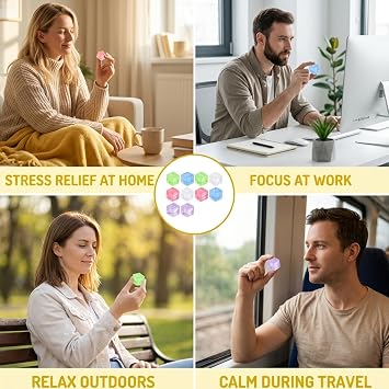 10 PCS Ice Cube Squishy, Squishy Cube Set, Mini Ice Cube Squishy for Relax and Focus Enhancement, Suitable for Office Workers, and Tourist, Assorted Colors with 2.5 cm Size