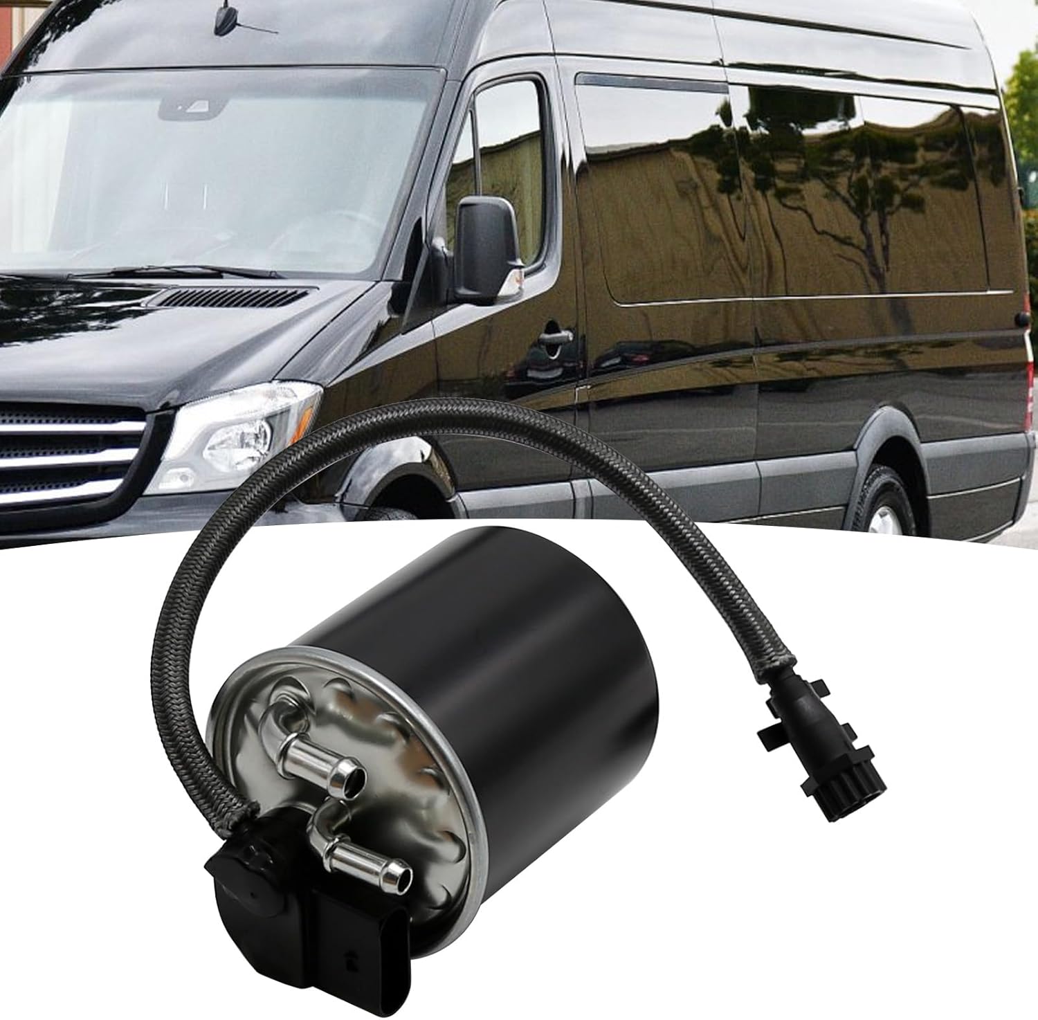 WK 820/18 Fuel Filter Replacement for Mercedes Benz GLK200 2.1L 2010-2015 Sprinter 519 CDI 3.0L 2009-2020 E250 2009-2015, Replaces 6510902952 651-090-29-52