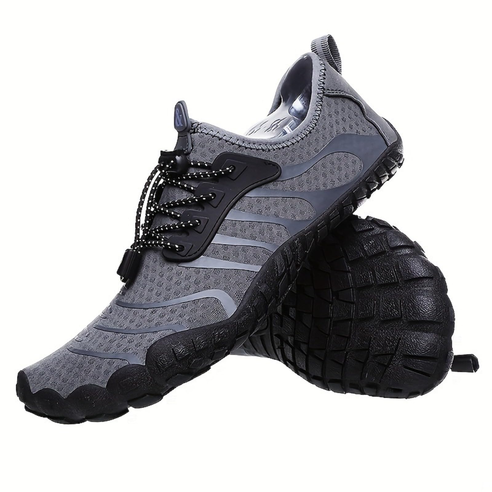 HuayoRong Water Shoes for Men & Women – Quick-Dry Swim Shoes for Beach, Pool, Surf & Outdoor | Water Shoes for Women & Men (Gray,12)