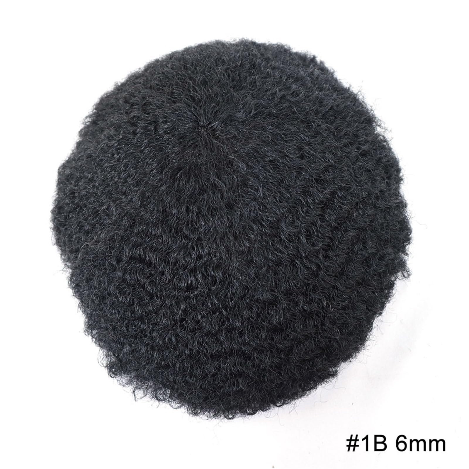 Peruka męska Peruka męska z ludzkich włosów, afro kręcone, proteza, peruka, oddychająca, pełna koronkowa podstawa Peruka dla mężczyzn(6mm)